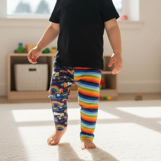 Rainbow Car Leggings - 18-24 months