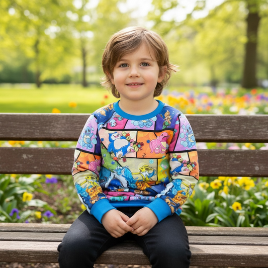Catch ‘Em All Raglan Sweatshirt - 6-7 years