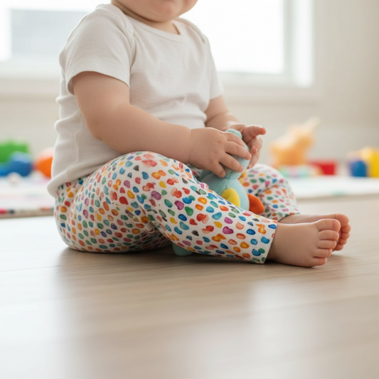 Rainbow Spotty Leggings - 3-6 months