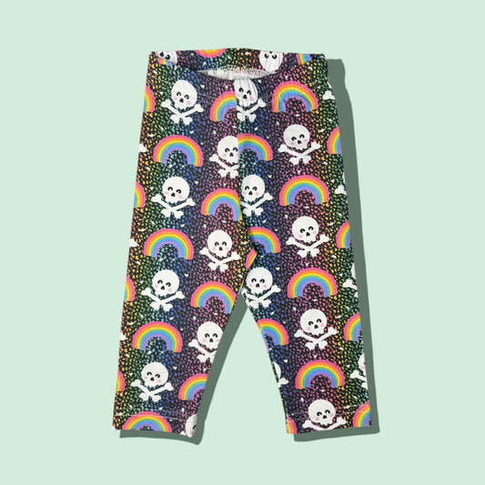 Rainbow Skull Leggings - 6-12 months