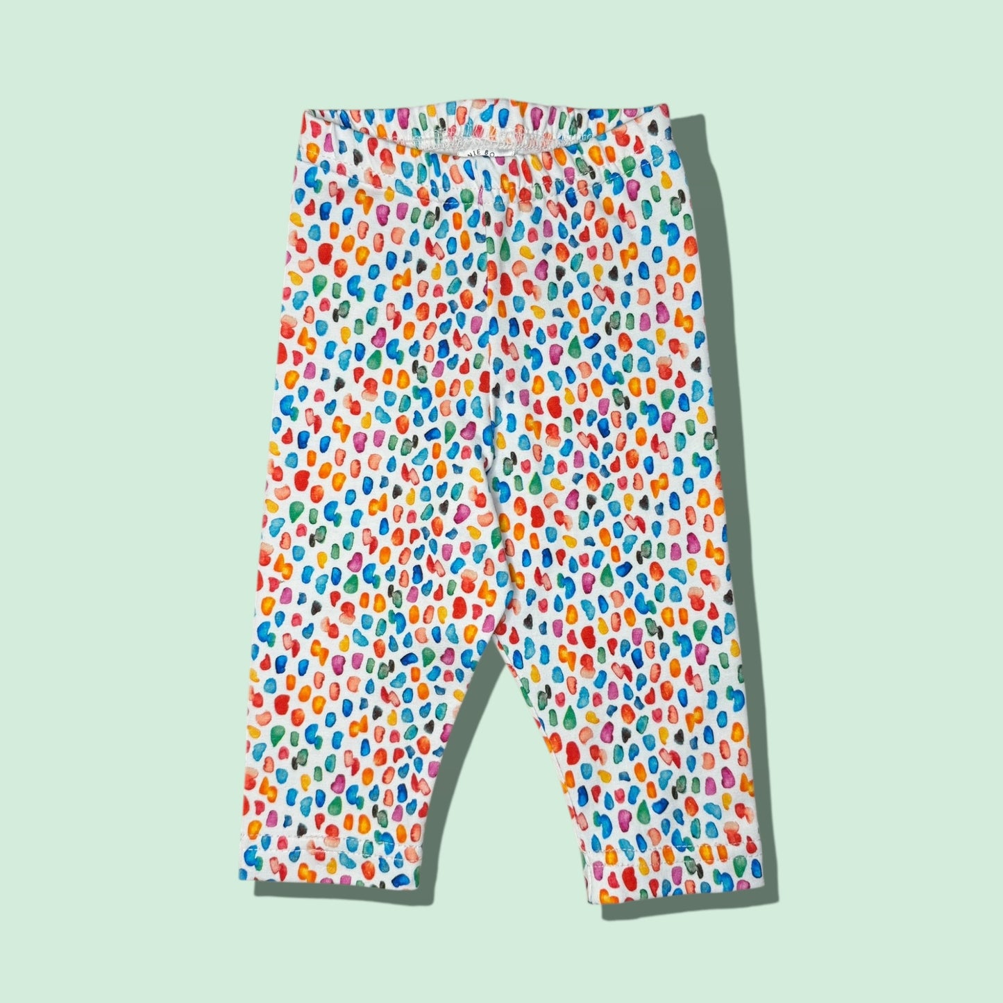 Rainbow Spotty Leggings - 3-6 months