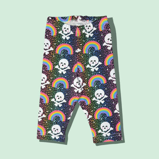 Rainbow Skull Leggings - 3-6 months