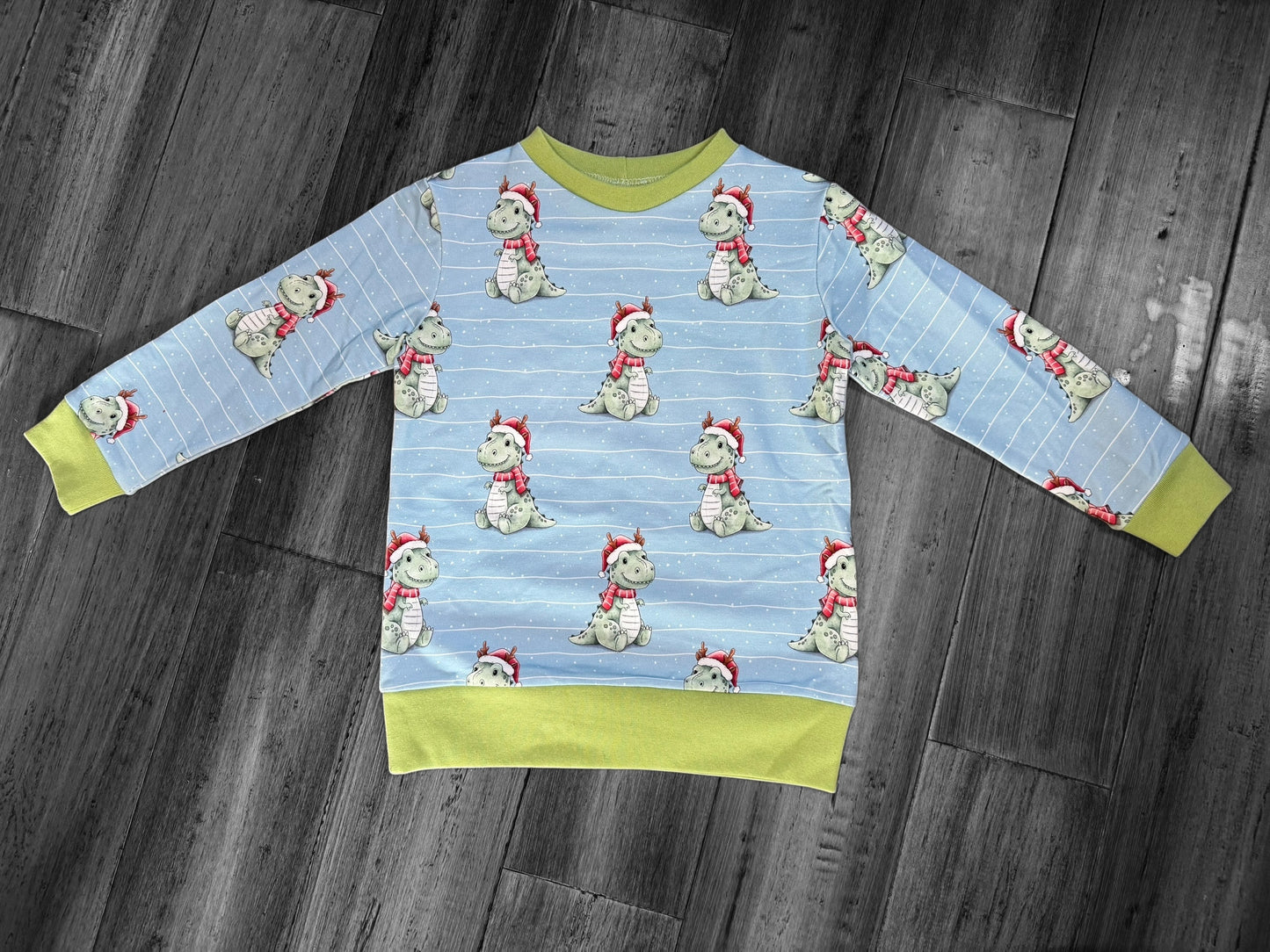 Handmade Dinosaur Christmas Jumpers