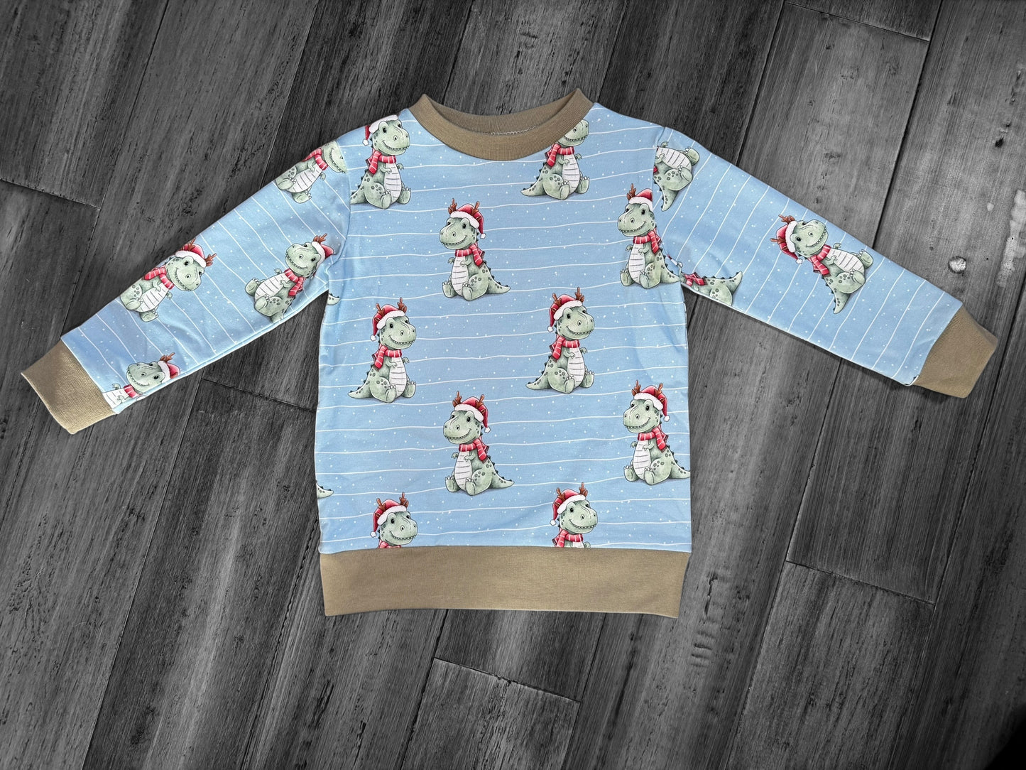 Handmade Dinosaur Christmas Jumpers