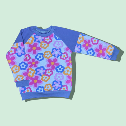 Daisy Raglan Sweatshirt - 2-3 years