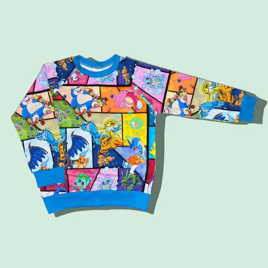 Catch ‘Em All Raglan Sweatshirt - 6-7 years